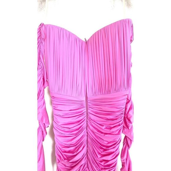 Alex Perry dalton column w gloves orchid pink AU4/US0 - Picture 10 of 13